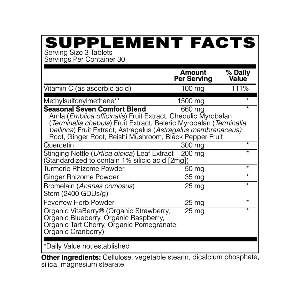 All Season Support Vegan Tablets