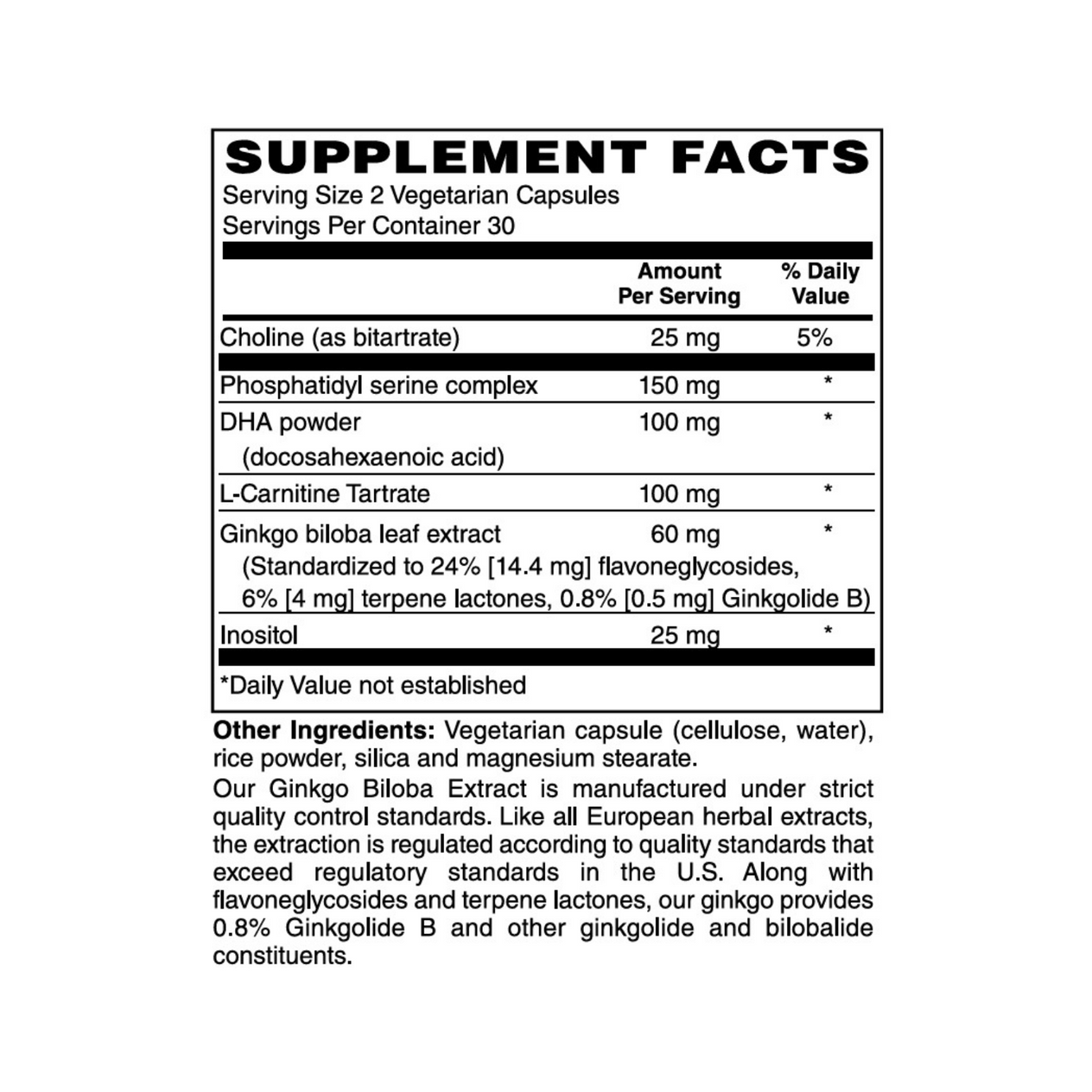 Brain Support Vegetarian Capsules